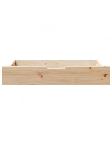 Cassettoni da Letto con Ruote 2 pz 95x55x16 cm in Legno di Pino