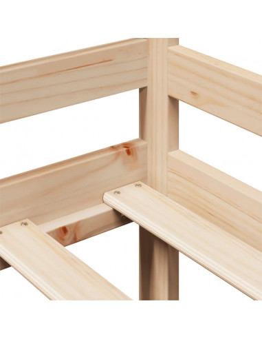 Dormeuse con Cassetti 90x200 cm Legno Massello Pino