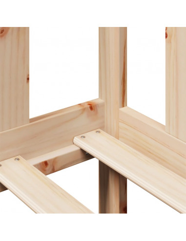 Dormeuse con Cassetti 90x200 cm Legno Massello Pino