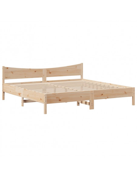 Giroletto con Cassetti 200x200 cm in Legno Massello di Pino
