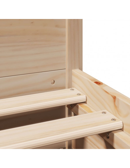 Giroletto senza Materasso 100x200 cm in Legno Massello di Pino