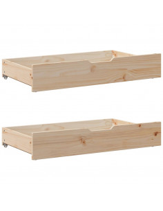 Giroletto senza Materasso 100x200 cm in Legno Massello di Pino 2