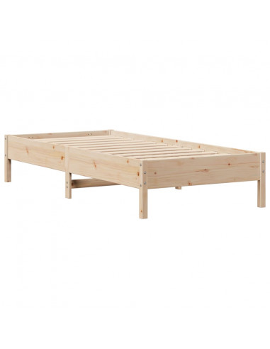 Giroletto senza Materasso 100x200 cm in Legno Massello di Pino