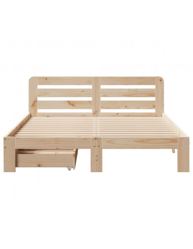 Giroletto senza Materasso 120x200 cm in Legno Massello di Pino