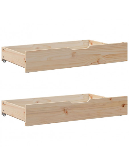 Giroletto senza Materasso 140x200 cm in Legno Massello di Pino