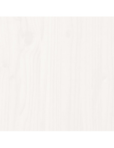 Giroletto senza Materasso Bianco 100x200 cm Legno Massello Pino