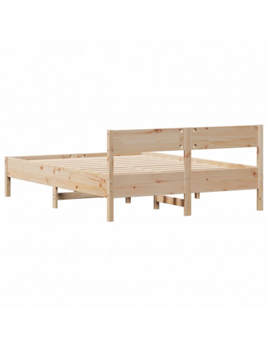 Letto senza Materasso 120x200 cm in Legno Massello di Pino