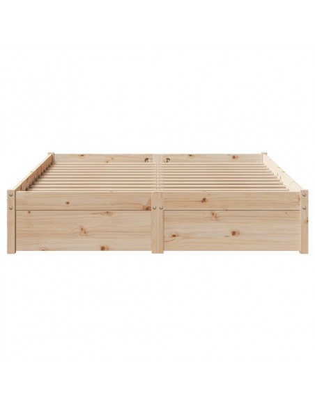 Letto senza Materasso 120x200 cm in Legno Massello di Pino