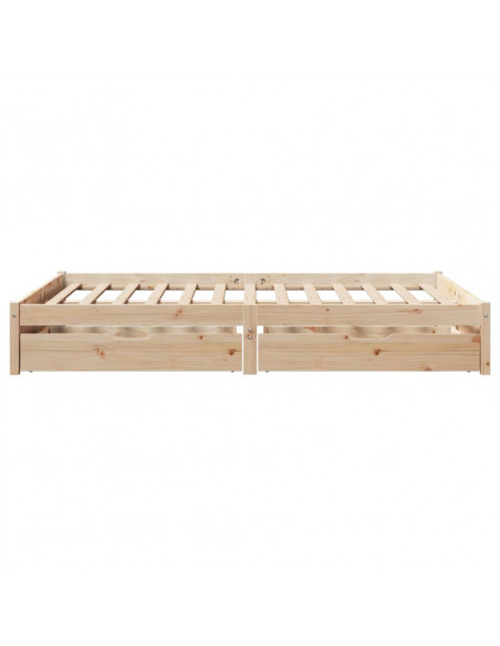 Letto senza Materasso 120x200 cm in Legno Massello di Pino