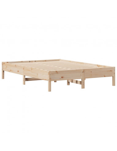 Letto senza Materasso 150x200 cm in Legno Massello di Pino