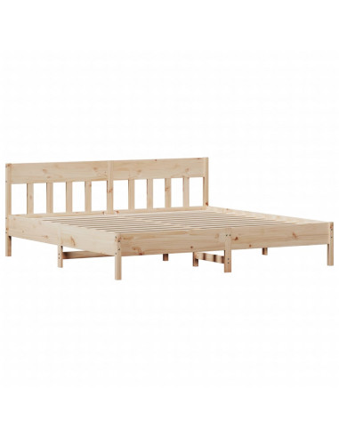 Letto senza Materasso 180x200 cm in Legno Massello di Pino