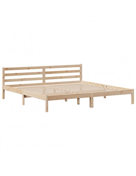 Letto senza Materasso 180x200 cm in Legno Massello di Pino