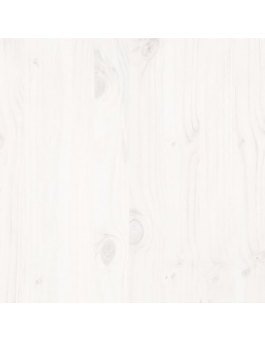 Letto senza Materasso Bianco 140x200 cm Legno Massello di Pino