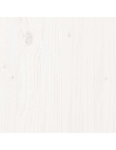 Letto senza Materasso Bianco 150x200 cm Legno Massello di Pino