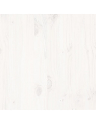 Letto senza Materasso Bianco 160x200 cm Legno Massello di Pino