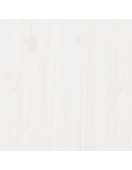 Letto senza Materasso Bianco 180x200 cm Legno Massello di Pino