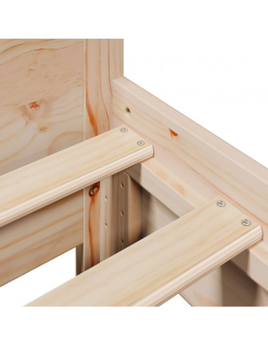 Letto senza Materasso 120x200 cm in Legno Massello di Pino