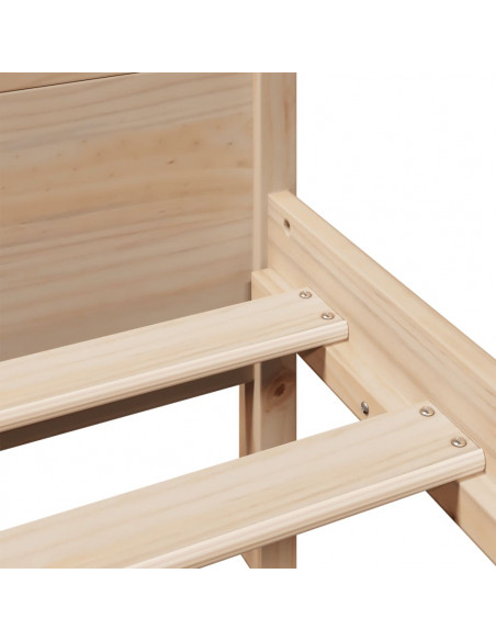Letto senza Materasso 150x200 cm in Legno Massello di Pino