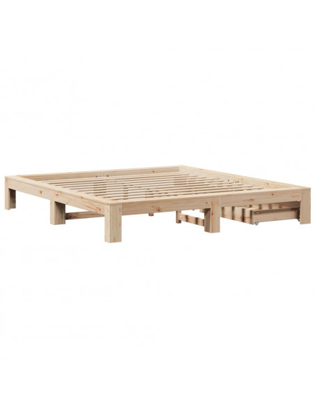 Giroletto senza Materasso 180x200 cm in Legno Massello di Pino