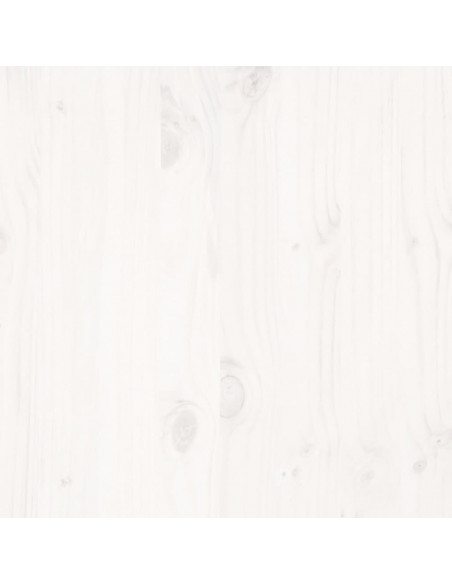 Giroletto senza Materasso Bianco 180x200 cm Legno Massello Pino