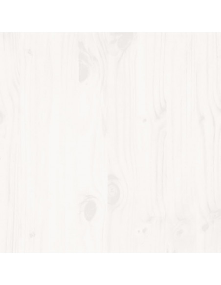 Giroletto senza Materasso Bianco 200x200 cm Legno Massello Pino