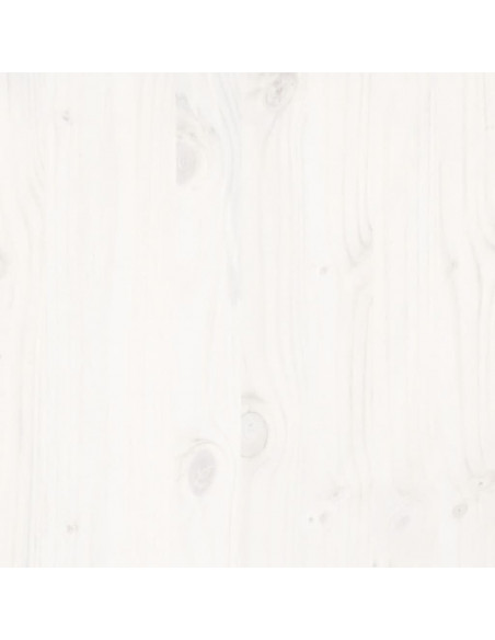Giroletto senza Materasso Bianco 90x200 cm Legno Massello Pino