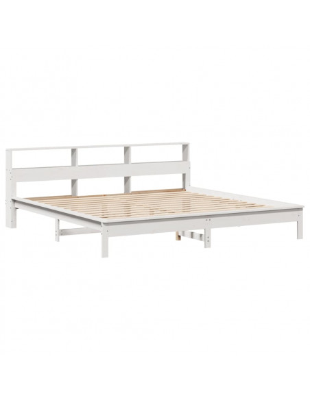 Giroletto con Libreria senza Materasso 180x200 cm in Legno Pino