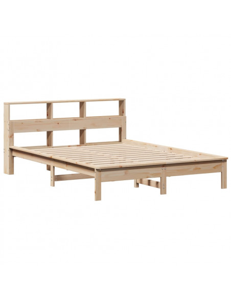 Letto Libreria senza Materasso 120x200cm Legno Massello di Pino