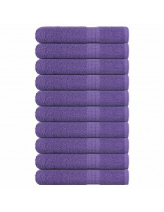 Asciugamani 10 pz Viola 100x200 cm 360 g/m² 100% Cotone