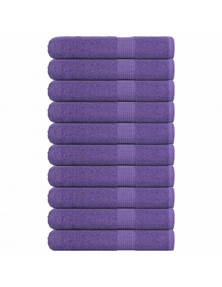 Asciugamani 10 pz Viola 100x200 cm 360 g/m² 100% Cotone
