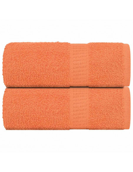 Asciugamani Ospiti 2 pz Arancioni 30x50 cm 360 g/m² 100% Cotone
