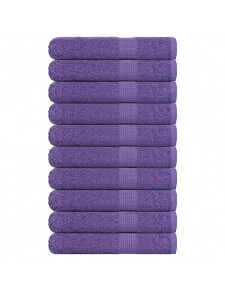 Asciugamani per Sauna 10 pz Viola 80x200cm 360g/m² 100% Cotone