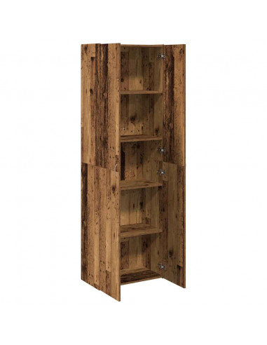 Credenza Legno Antico 60x32x190 cm in Truciolato