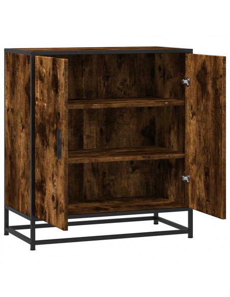 Credenza Rovere Fumo 68x35x76 cm in Truciolato