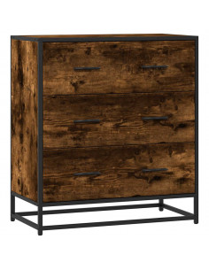 Credenza Rovere Fumo 68x35x76 cm in Truciolato