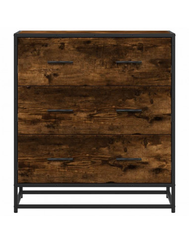 Credenza Rovere Fumo 68x35x76 cm in Truciolato