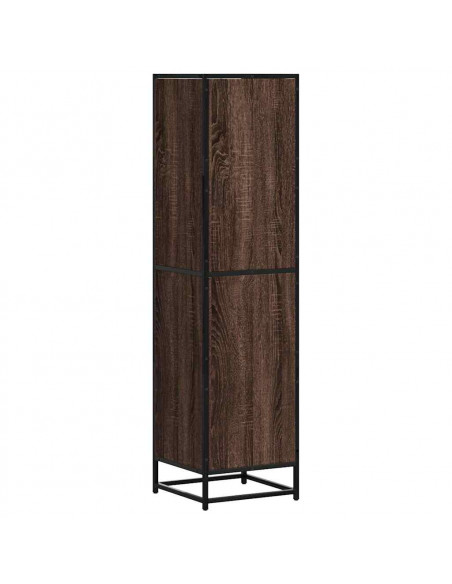 Credenza Rovere Marrone 35,5x35x139cm Legno Multistrato Metallo