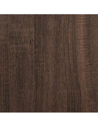 Credenza Rovere Marrone 35,5x35x139cm Legno Multistrato Metallo