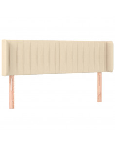 Testiera ad Orecchio Crema 147x16x78/88 cm in Tessuto