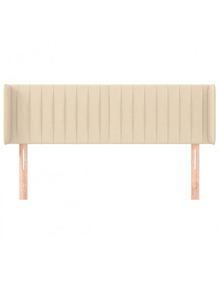 Testiera ad Orecchio Crema 147x16x78/88 cm in Tessuto