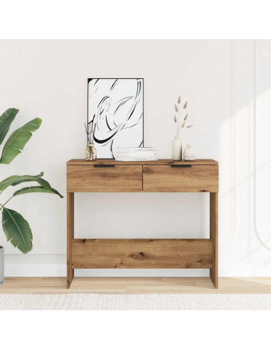 Tavolo Consolle Rovere Artigianale 90x36x75 cm in Truciolato