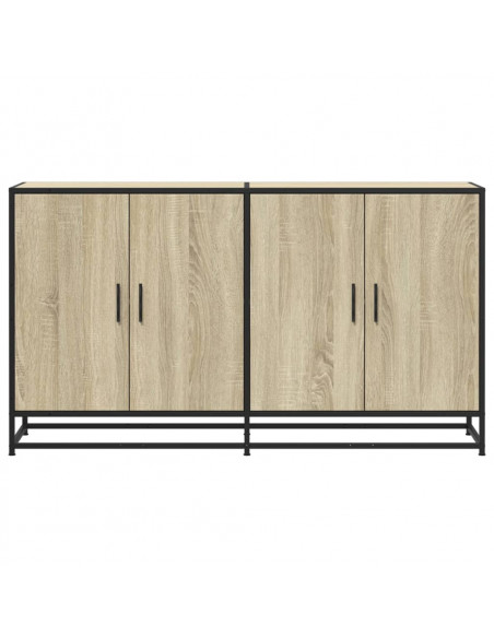 Credenza Rovere Sonoma 134x35x76 cm in Truciolato