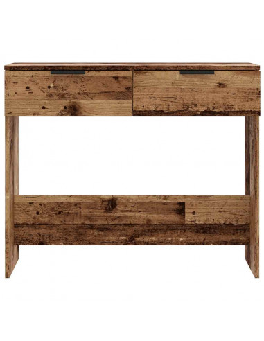 Tavolo Consolle in Legno Vecchio 90x36x75 cm Legno Multistrato
