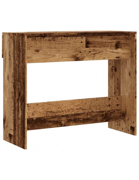 Tavolo Consolle in Legno Vecchio 90x36x75 cm Legno Multistrato