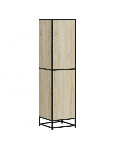 Credenza Rovere Sonoma 35,5x35x139 cm Legno Multistrato Metallo