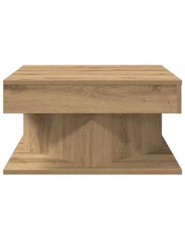 Tavolino Salotto Rovere Artigianale 55x55x30 cm in Truciolato