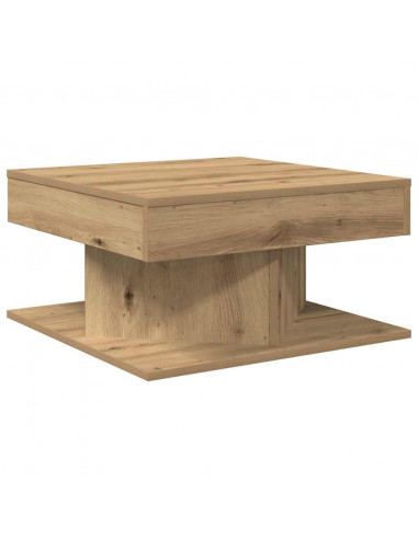 Tavolino Salotto Rovere Artigianale 55x55x30 cm in Truciolato