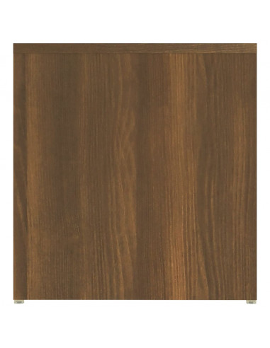 Tavolino Rovere Marrone 59x36x38 cm in Legno Multistrato