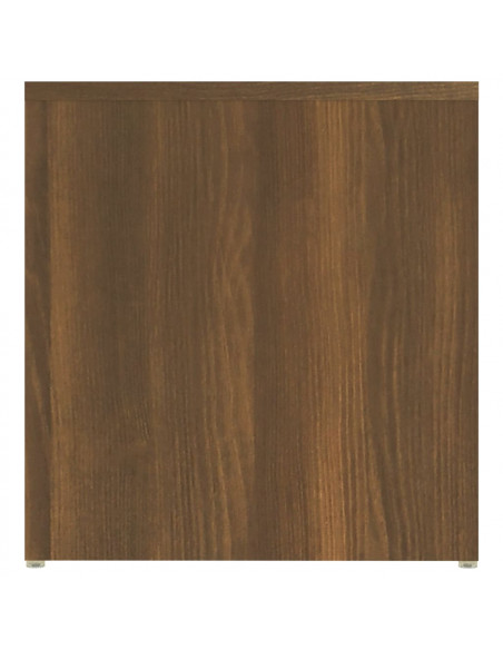 Tavolino Rovere Marrone 59x36x38 cm in Legno Multistrato