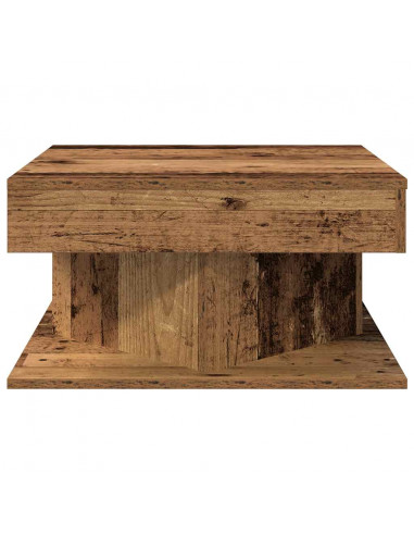 Tavolino da Salotto Legno Antico 55x55x30 cm Legno Multistrato